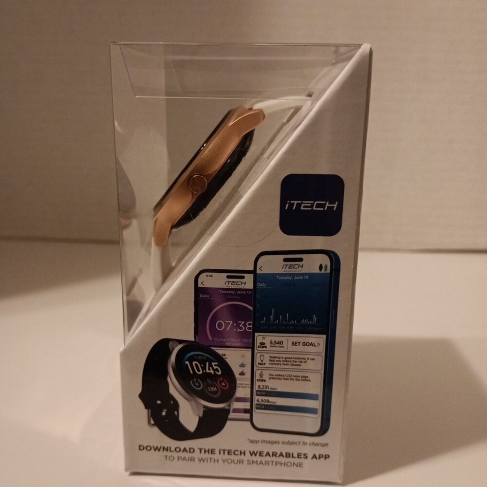 iTech ELITE 3 SmartWatch Android And IOS Compatible White - Picture 4 of 5